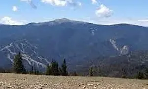 A view of the mountains from a distance.